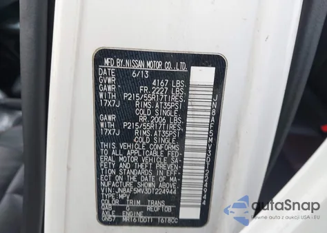 2013 Nissan Juke S из США, поврежденный, VIN JN8AF5MV3DT224944